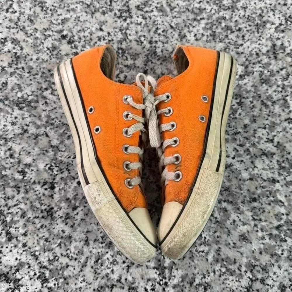 Converse Orange Vtg Chuck Sneaker Shoe Women's 8 - Picture 3 of 6